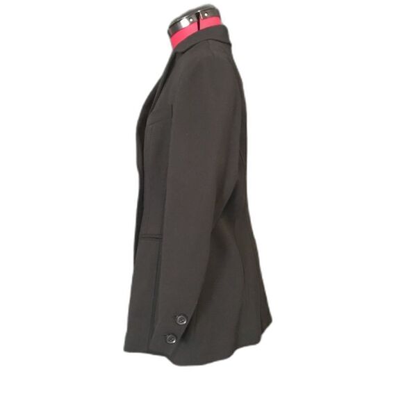 Coldwater Creek Blazer Women’s Petite Size 12P Black Long Sleeve Button Pockets - Picture 2 of 6